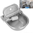 thumbnail image 5 of Cow Drinking Bowl Stainless Steel Automatic Water Feeder Livestock Water Drinker Bowl Float Ball Clamshell, 5 of 5