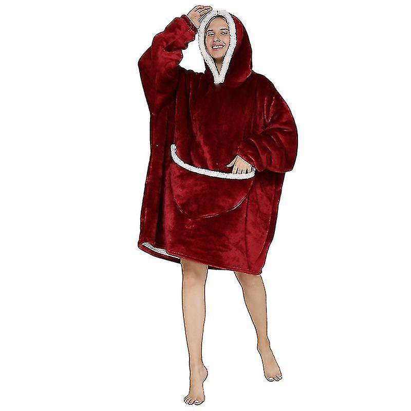 Hoodie Blanket Hoodie Super Soft Sherpa Wool Giant Sweatshirt For Adults |  Walmart Canada