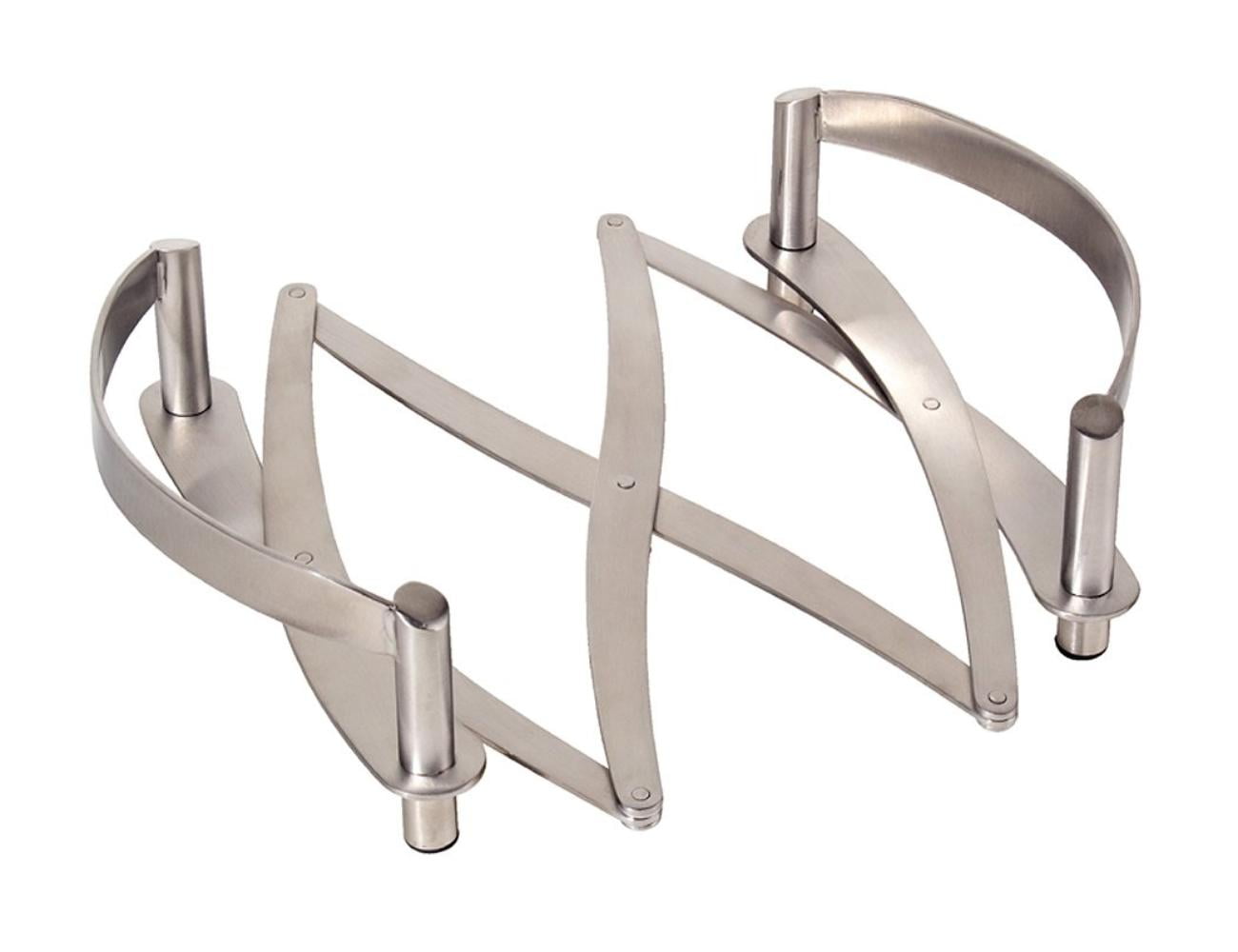 Stainless Steel Expandable Trivet with Rubber Feet, Expands from 8 to