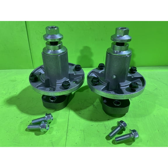 2 Pk Spindle Assy for John Deere L100 L105 L107 L108 L110 L120 L130 wBlade Bolts
