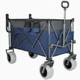 thumbnail image 4 of Olurrisa Multi-Functional Push-Pull Folding Wagon Cart with Rotating Handle & 9"x4" Beach Tires for Camping & Beach –300L XL Heavy-Duty, 480lbs load, Large Capacity for Transport, Groceries, 4 of 9