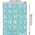 thumbnail image 3 of Self-Adhesive Silk Screen Printing Stencil Alphabet Reusable Pattern Stencils, 3 of 4