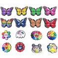 thumbnail image 2 of Butterfly Sunflower Series Hole Shoe Flower Shoe Buckle Croc Decorative Buckle PVC Soft Shoe Flower Accessories, 2 of 4