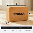 thumbnail image 4 of FORZA Cork Yoga Blocks (Pack of 2) – Eco-Friendly Natural Cork Yoga & Pilates Props, Non-Slip, Moisture-Resistant, Lightweight Support Blocks for Balance, Stability & Flexibility Training, 4 of 9