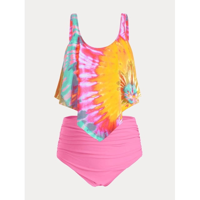 Traje de Tankini Talla Extra Acolchada Rosegal Camisetas tallas grandes