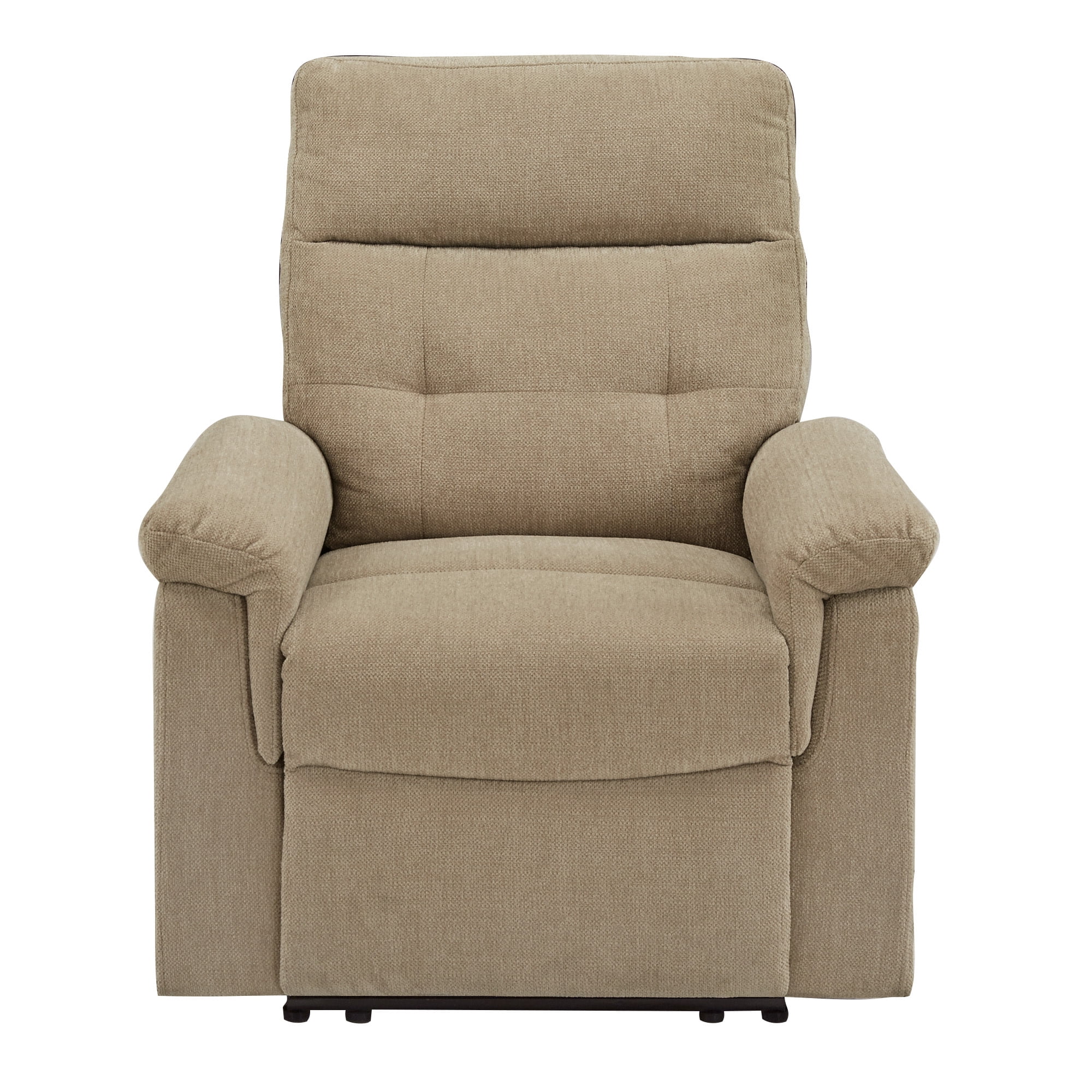 Weston Home Boerne Chenille Fabric Manual Recliner, Tan