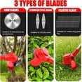 thumbnail image 4 of Electric Weed Wacker Battery Powered Grass Trimmer 3 in 1 Weed Trimmer Lawn Edger Brush Cutter for Lawn Garden Pruning Trimming, 4 of 9