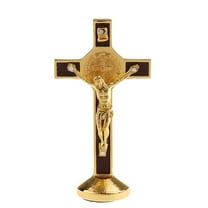 1Pc Crucifix Jesus Cross Statue Figurine for Car Home Chapel