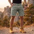 thumbnail image 6 of Trgacdwlo Cargo Shorts for Men Multi Pockets Elastic Waist Mens Athletic Shorts Running Hiking Summer Lightweight Mens Casual Shorts Light Gray XXXL, 6 of 7