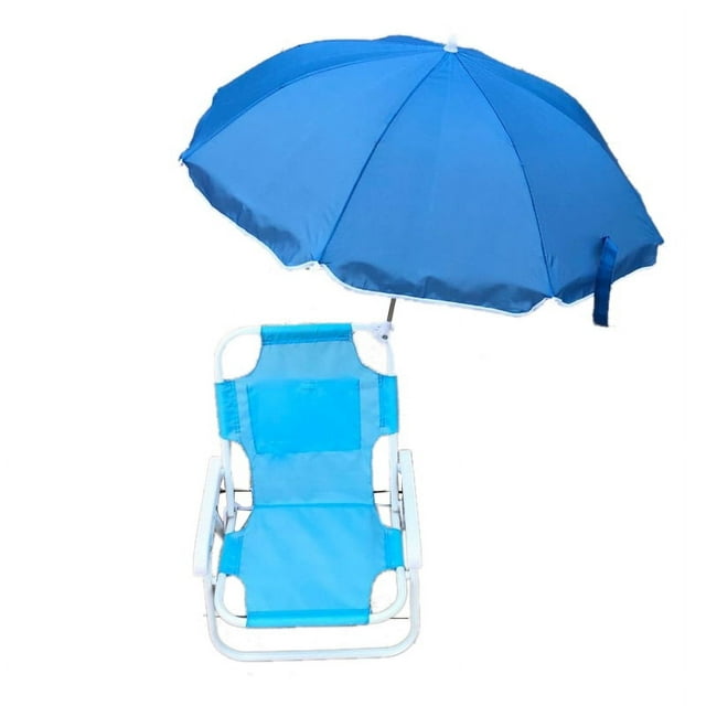 Sillas plegables para acampar para niños, silla plegable portátil multiusos de tela Oxford para exteriores con tubo de acero grueso, color azul