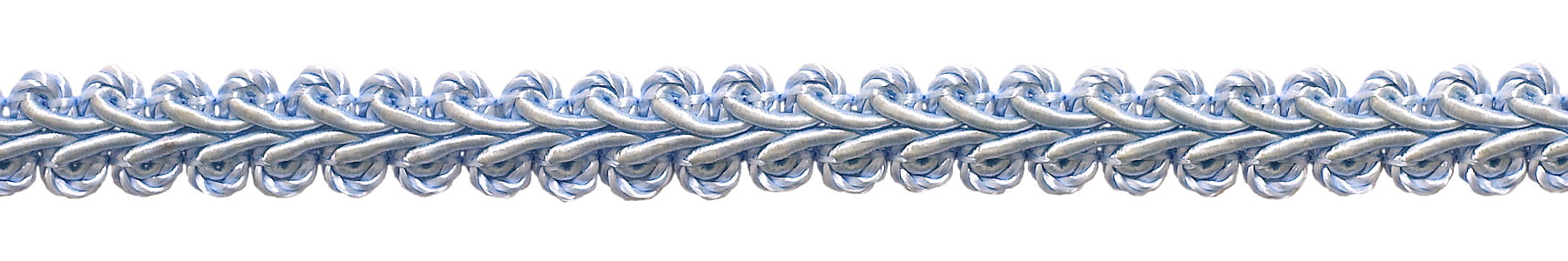 N14 1/2 inch Light Blue Basic Trim French Gimp Braid Sold by The Yard Style# FGS Color: Artic Blue 