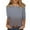 Khaki, variant on AherBiu Pajamas Tops for Women 3/4 Sleeve Plaid Comfy Striped T Shirts Crewneck Tees Blouse Loungewear