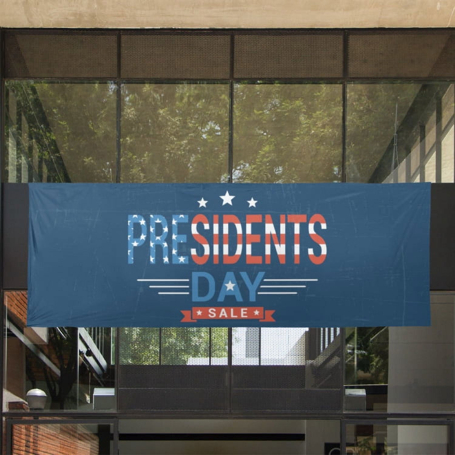 President's Day Sale Yard Sign & Banner Set, Includes 2 Corrugated Plastic Yard Signs and 1 Vinyl Banner (Includes 4 stakes for Yard Signs)