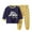 Navy, variant on Qingpeng Toddler Boys Girls Pajama Set Kids Long Sleeve Cute Print Crewneck Pullover Tops & Pjs Pants Set Fall Winter Sleepwear Clothes Outfit