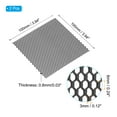 thumbnail image 2 of Uxcell 4"L x 4"W Hojas de Metal Perforadas, 2Pcs 20Ga 3x6mm Malla de Agujeros Hexagonales de Aluminio Expandido para Ventilación, Filtración, Protector de Ventilación de Secadora, Pantalla, Negra, 2 of 7