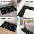 thumbnail image 5 of Kitchen Rugs Kitchen Mat Set of 2 Kitchen Rug Non-Slip Kitchen Rugs and Mats 47.3x17.3/31.5x17.3 Inch Floor Mat Doormat Runner Rug for Kitchen, Laundry, Living Room, Bedroom, Bathroom, Front Door, 5 of 6