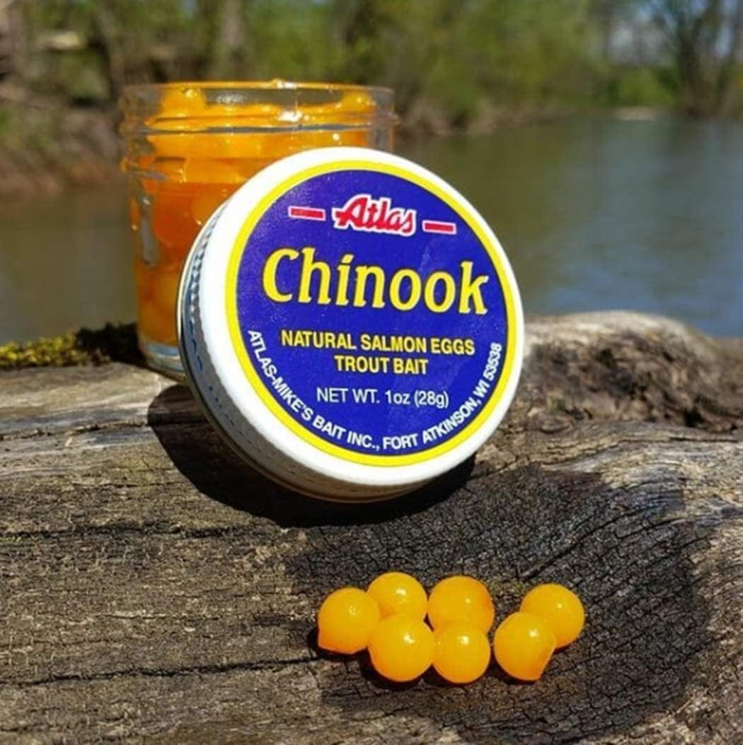 Atlas Mike's Chinook Salmon Eggs Scent Bait Cheese Yellow Fishing Pack