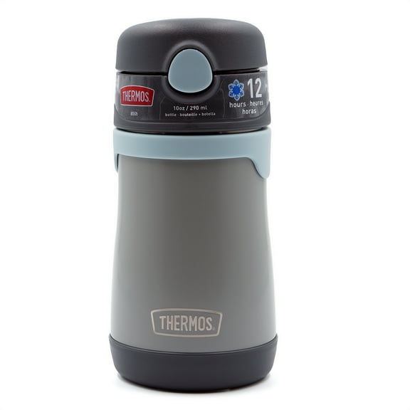 Thermos 10 oz. Kid's Vacuum Insulated Stainless Steel Straw Water Bottle - Slate