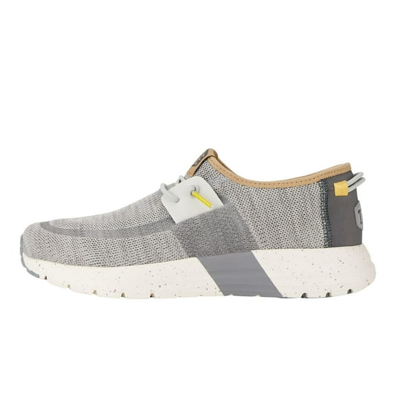 Hey Dude Men's Sirocco M Sport Mode Light Grey/White US 9  Men Slip-on Sneakers