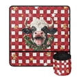 thumbnail image 2 of HELLHERO Cow Sewing Machine Mat Beautiful & Practical Fusion Fabric Polyester Sewing Machine Mats Easy to Carry Washable for Most Sewing Machines, Christmas, 2 of 5