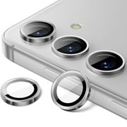 for Samsung Galaxy S26 Camera Lens Protector, 9H Tempered Glass Camera Cover Screen Protector Metal Individual Ring for Samsung Galaxy S26, Silver