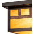 thumbnail image 3 of Meyda Tiffany 154036 Hyde Park Triple Bar Mission 2 Light 20" Wide Flush Mount Square, 3 of 7