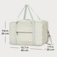 thumbnail image 5 of Small Travel Duffel Bags for Spirit Airlines Lightweight Personal Item Bag Underseat Carry on Weekender Overnight for Women, Beige, 5 of 9