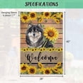 thumbnail image 5 of Boston Terrier Sunflower House Flag Watercolor Dog Welcome Spring Summer Wooden Print Flag Banner Outside Yard Decor 28X40 Inch Double Side, 5 of 6