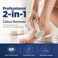 thumbnail image 2 of Double-Sided Foot Scraper for Callus Removal–Stainless Steel Foot File Rasp,Callus Remover, Foot Care Tool, Dual-Sided Design, Pedicure Scrubber, Smooth Feet(White), 2 of 7
