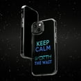 thumbnail image 6 of DistinctInk Clear Case for Apple iPhone 15 PRO (6.1" Screen) - Keep Calm Worth Wait, 6 of 9