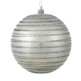 thumbnail image 1 of Adorno navideño Vickerman, bola de purpurina de piedra caliza de 15 cm, paquete de 3, 1 of 1