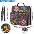 thumbnail image 2 of FORMRS Zipper Binder with Shoulder Strap 2-inch Ring 500 Sheet Capacity File Bag, Vibrant Flowers Pattern, 2 of 5