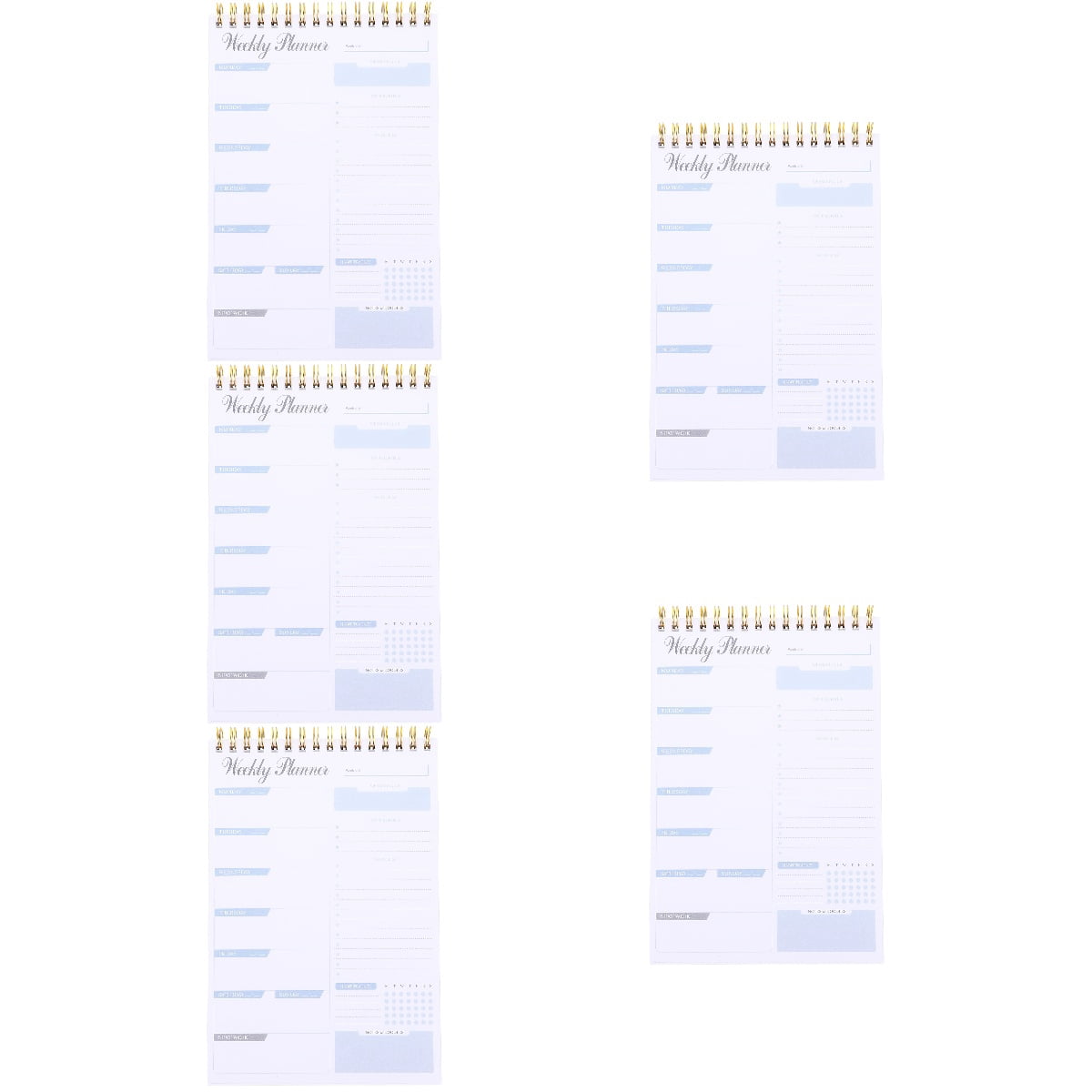 BEADCEST Tear Off Planner Notepad White Paper for Daily Planning 5Pcs