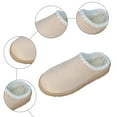 thumbnail image 6 of Women's Slippers Fuzzy Cozy Platform Mini Boots Indoor Outdoor Slides Mules Fleece Lined Winter Warm Suede Clogs, 6 of 7