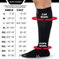 thumbnail image 4 of Women and Mens Opaque Compression Socks 20-30mmHg for Travel - Black, X-Large, 4 of 11