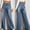 New-Blue, variant on GERsome Wide Leg Jeans for Women Trendy High Waist Straight Leg Baggy Jeans Stretchy Denim Pants Trouser Jeans S-XXL