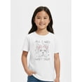 thumbnail image 3 of Wonder Nation Girls' Sweet Treat Graphic Tee with Short Sleeves, Sizes 4-18, 3 of 7