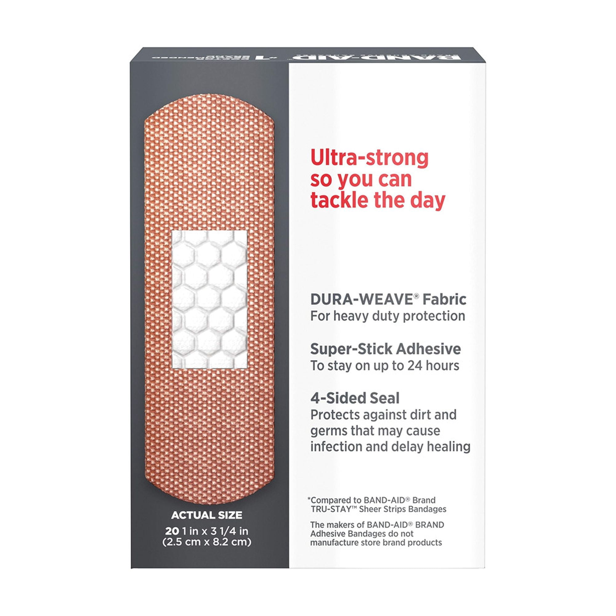 Band-Aid Tough Strips Bandages All One Size (Pack of 5)