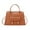 Brown, variant on Purse and Handbags for Women PU Leather Tote Satchel Shoulder Bag Top Handle Crossbody Bags with Zipper ang Shoulder Starp Brown