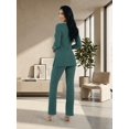 thumbnail image 4 of Conjunto de Suéter y Pantalón Acanalado Diseño Elegante y Versátil para Mujer, 4 of 5
