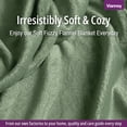 thumbnail image 3 of Vianney Sabia King Size Lightweight Fleece Blanket in Sage Green Ultra Soft Cozy Throw for Couch or Bed Year-Round Comfort and Breathable Warmth, 3 of 9