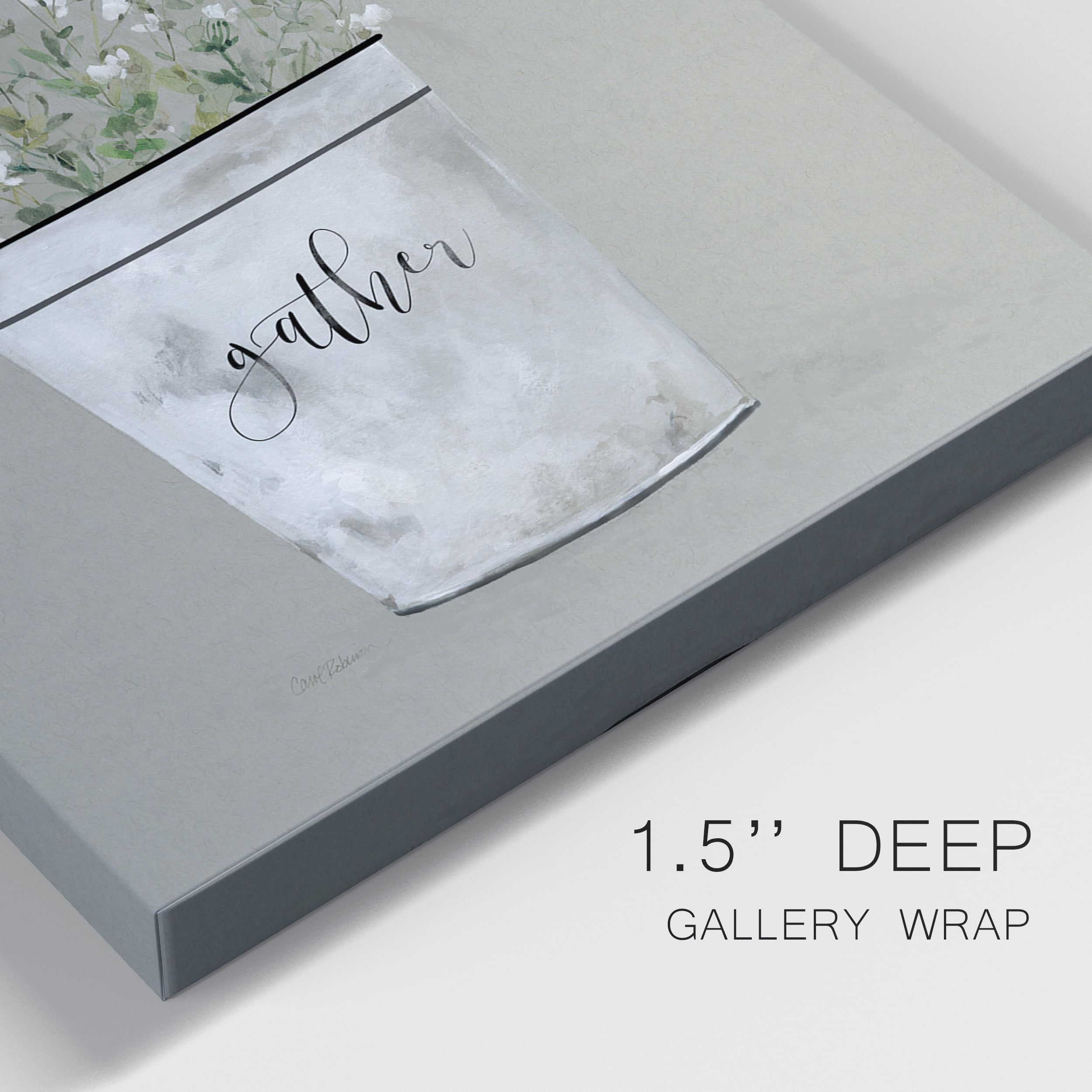 Bouquet of Grace Bucket Gather Premium Gallery Wrapped Canvas - Ready to Hang - Set of 2 - 40 x 60 Each