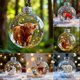 thumbnail image 2 of 2026 Wildlife Wonders Collection Crystal Glass Ornament, Vivid 3D Animal Christmas Decoration, Clear Plastic Xmas Balls, Highland Cow Ornament, Holida, 2 of 3