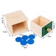 thumbnail image 3 of Alcancía de madera, juguetes Montessori, juguetes de coordinación mano-ojo, alcancía, material educativo, juguetes preescolares para niños., 3 of 5
