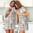 thumbnail image 4 of Lsque Puppy Pattern Nightgowns for Women Sleep Shirts Short Sleeve Nightshirt Pullover Nightdress Soft Sleepwear Relaxed Fit Nightdress, 4 of 6