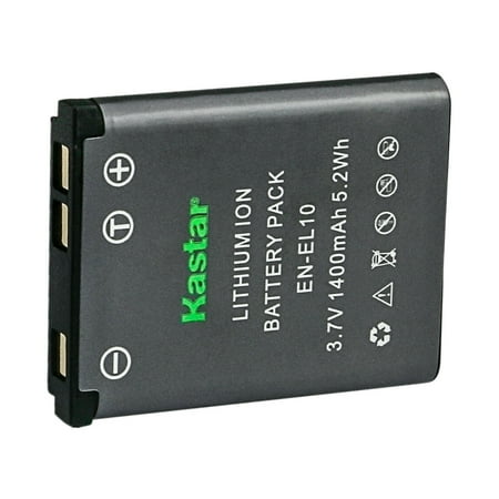 Kastar 1-Pack EN-EL10 Battery Replacement for Nikon EN-EL10 Battery MH-63 Charger Nikon Coolpix S520 S520B Coolpix S570 Coolpix S600 Coolpix S700 Coolpix S3000 Coolpix S4000 Coolpix S5100 Camera