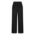 thumbnail image 5 of Besolor Womens Fleece Fuzzy Pajama Pants Elastic Waist Sleepwear Warm Winter Soft Cozy Flare Loungewear Trousers, 5 of 8
