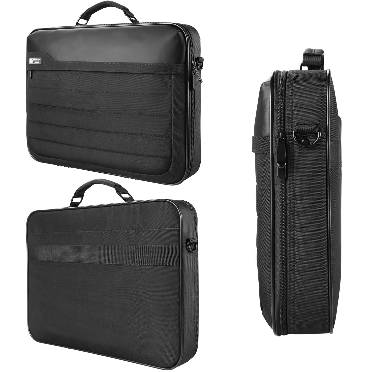Water-Resistant Laptop Messenger Bag 11.6-13″ with Padded Compartment, Shoulder Strap & Travel Briefcase Design for School, Work & Everyday Use