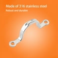 thumbnail image 3 of keepw Stainless Steel Handles Knob Door Fixed Cabinet Kitchen Silver Drawer Yacht Hardware Accessory Connector Wardrobe, 3 of 6