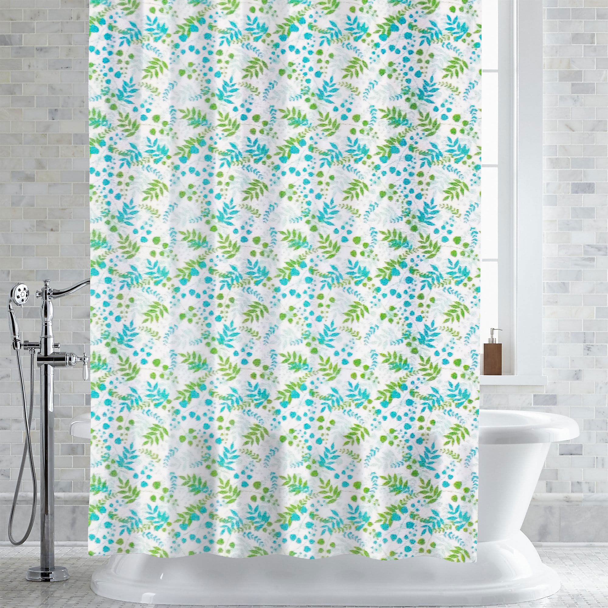 PEVAEVA Shower Curtain/Liner Bruno Foliage Print 70" x 72"